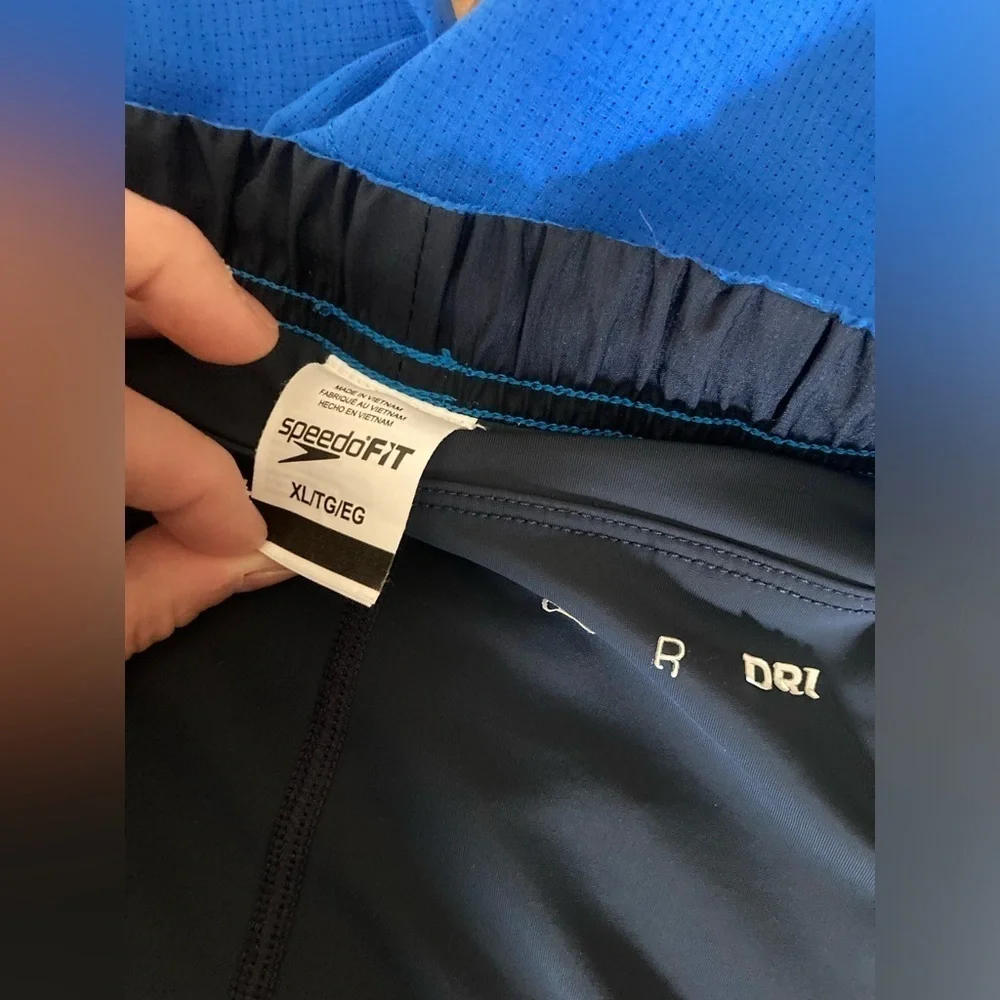 Speedo fit turbo dri swim shorts mens XL blue Swim Shorts